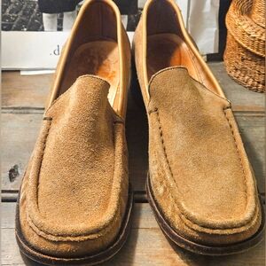 VTG.BANDOLINO ALL SUEDE& THICK LEATHER LOAFERS.MADE IN ITALY.EUC.GENTLY LOVED 💕
